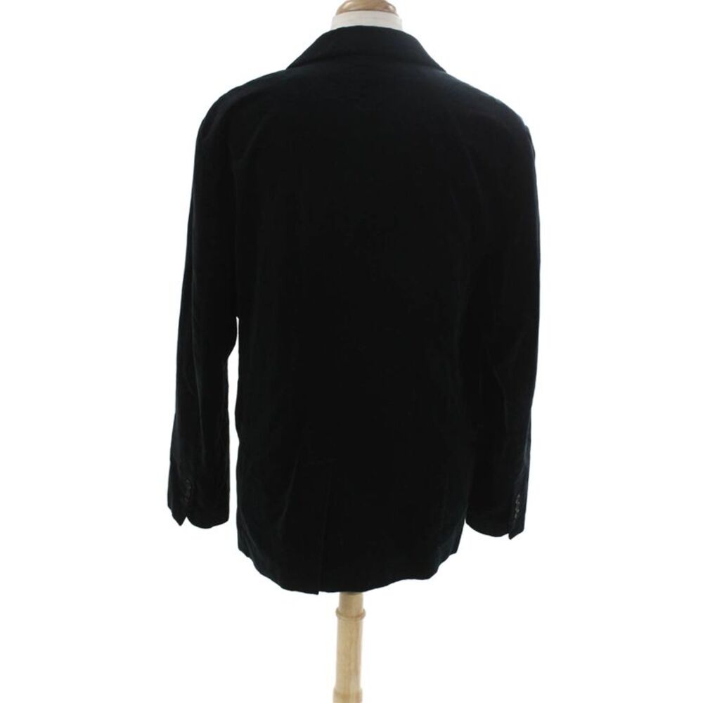 Juicy Couture Mens Black Cotton Blazer Button Long Sleeve Size 44 - Picture 4 of 8